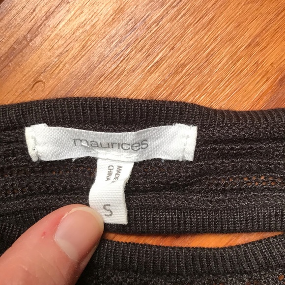 Maurices Black Cross-back Sweater, EUC, S - Picture 4 of 13